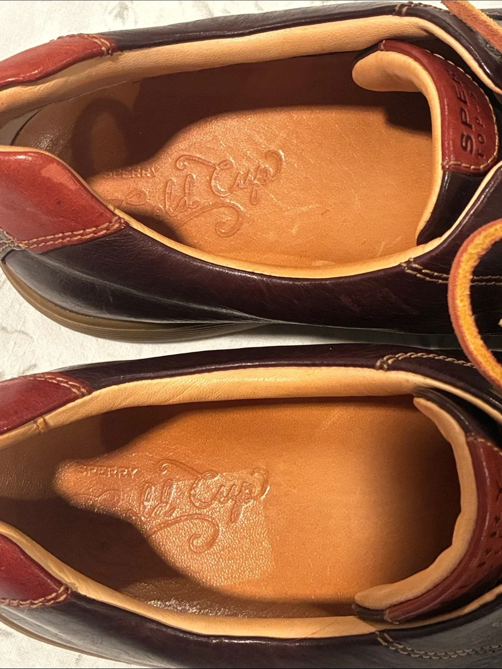SPERRY GOLD CUP TOP SIDE BROWN LEATHER MENS 11.5M SHOES